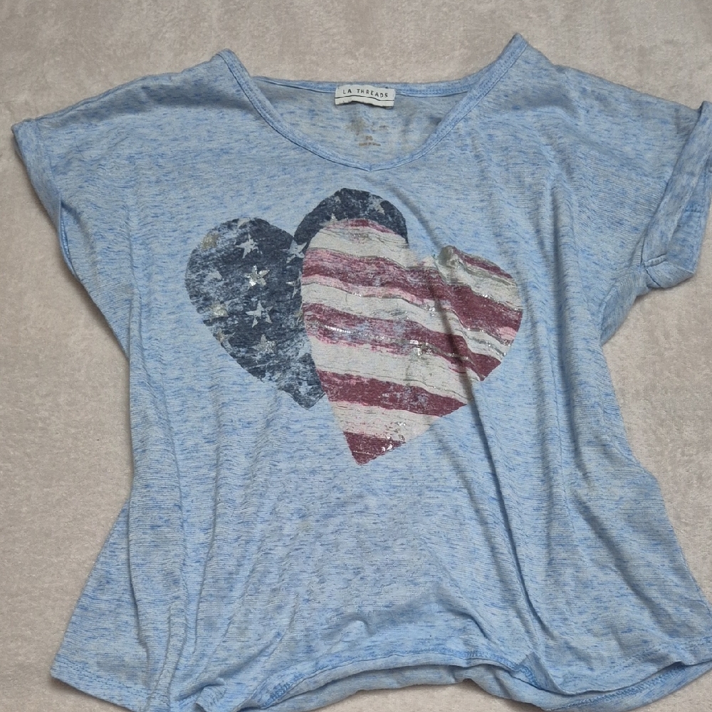 Blue Heart Graphic T-Shirt